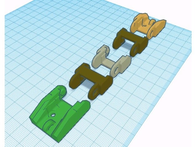 impression facile de glisser la chaîne pièces faites montage 3D print model - Mito3D