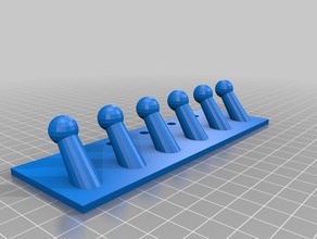 my customized yet another coat hanger organization 3d print model - Mito3D