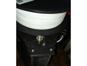monoprice mini delta simple topmount spool holder 3d printer accessories mpmd spoolholder 3d print model - Mito3D