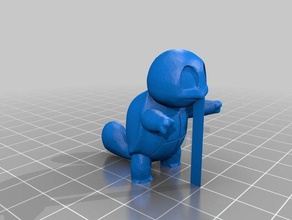 squirtle watre fountain 3d printing pokemon 3d print model - Mito3D