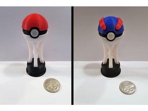 pokemon pokeball-Trophäe - Spielzeug Spiel Zubehör 3d print model - Mito3D