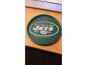 jets coaster signs logos football team new york ny 3d print model - Mito3D