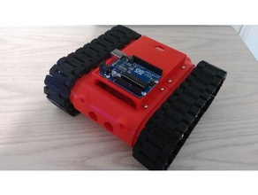 Bay 4 Robotik tank arka plaka kapak 3d print model - Mito3D