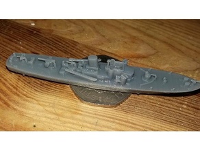 british steam gun boat 1300 vehicles cruel seas naval miniature wargames 3d print model - Mito3D