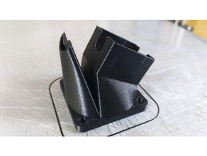 wanhao i3 mini hotend bracket duct conversion 3d printer parts fan mount 3d print model - Mito3D