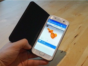 s7 caso in due parti mobile telefono galaxy porta-cellulare di samsung smartphone 3d print model - Mito3D