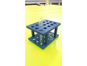 supporto per provette suporte para tubo ensaio quimica di apprendimento testtube chimica tubodeensaio tubodeensayo 3d print model - Mito3D