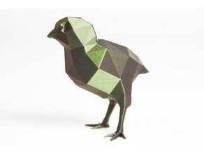 lowpolychick animaux lowpolygon lowpoly animal 3d print model - Mito3D