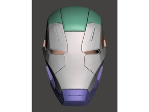 war machine mk3 helmet costume cosplay ironman warmachine 3d print model - Mito3D