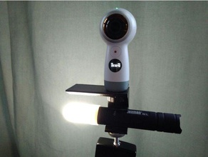 360 kamera monte el feneri sanat araçlar 3d print model - Mito3D