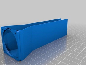 minimale stepper-Treiber 40 mm-fan-duct tunnel 3d Drucker - Zubehör 44mm minimalistisch 3d print model - Mito3D