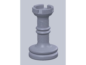 rook satranç boardgame boardgames tahta oyunu parça taşları kale 3d print model - Mito3D