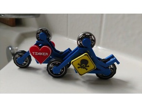 moto stickman fidget spinner les jouets jeux 3d print model - Mito3D