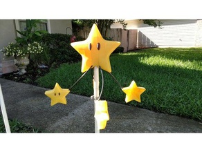 invincible lawn star whirligig outdoor garden spinner super mario bros wind 3d print model - Mito3D