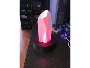 la base de cristal quartz sculptures 3d print model - Mito3D