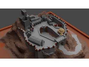 orc castle toys games 3dmap city dungeon dungeons dragons fantasy roleplaying tabletop town village 3d print model - Mito3D