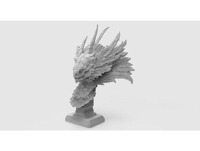 kuxcoatl buste du concours les jouets jeux dragon 3d print model - Mito3D