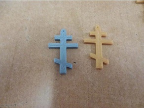 byzantinisch-orthodoxe Kreuz Schmuck christian eastern orthodox religiöse 3d print model - Mito3D