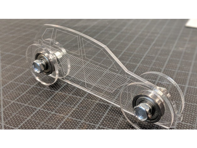 taglio laser di chrysler pt cruiser auto giocattolo 3D print model - Mito3D