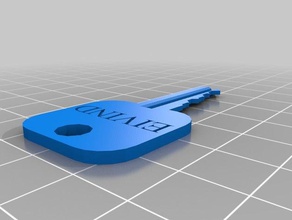my customized kwikset kw1 house key 5-pin diy 3d print model - Mito3D