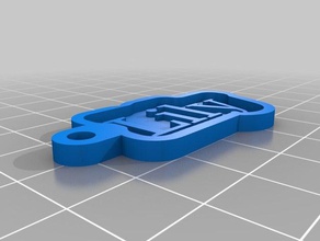 lily keychains customized 3d print model - Mito3D