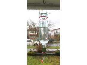 hummingbird feeder wine bottle bowden tube other 3d print model - Mito3D