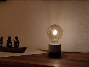 Beton-Lampe Haushalt Kunst diy Licht retro-Lampe 3d print model - Mito3D