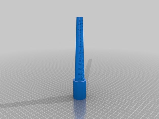 ring mandrel rings accessory functional hobby jewelry sizer 3D print model - Mito3D
