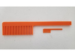 hair comb matching beard bathroom 3d printed accessory functional 3d print model - Mito3D