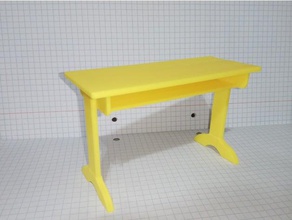 desk model furniture table woodworking 3d print model - Mito3D