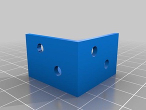external corner bracket screw holes parts 3d print model - Mito3D
