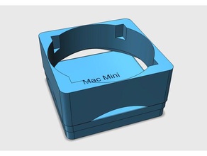 o mac mini 200mm base de fãs não testado computador 3d print model - Mito3D