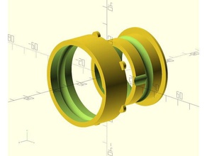 personalizável 50mm filamento de spool 32mm adaptador rolamento esferas aço 6mm airsoft bolas diy personalizador 3d print model - Mito3D