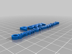 my customized nameplate signs logos 3d print model - Mito3D