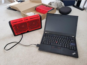 estendido egpu gabinete de 52mm mais computador 3d print model - Mito3D