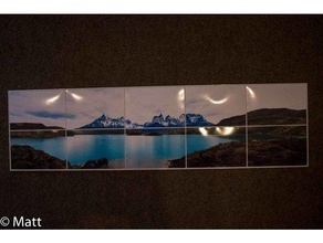6x4 pano images décor 3d slash panoramique photo de la photographie cadre 3d print model - Mito3D