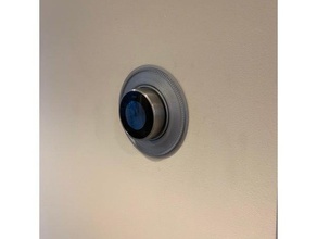 nest thermostat lunette de projet décor nid la plaque mur support mural 3d print model - Mito3D