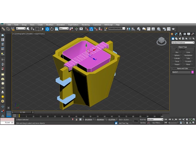 molde apenas enterrado na mesma panela concreto decoração flor vaso de flores macetas árvores 3D print model - Mito3D