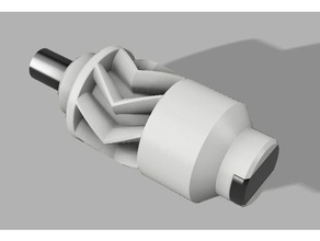 Metall-Wellen Verteilergetriebe Hering-Knochen-Getriebe rc Fahrzeuge 3d print model - Mito3D