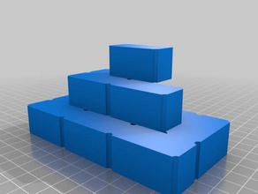 pyramid outer wall corner left 3d printing 3d print model - Mito3D