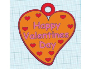 valentines day heart accessories keychain 3d print model - Mito3D