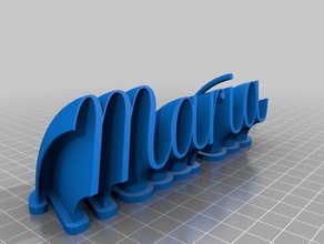 maria 4 office personalizado 3d print model - Mito3D