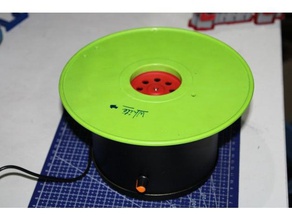 poor-mans low cost rotating table painting display products hobby aakaarlab android arduino bengaluru bo motor design diy india poorman rich simple speed controller tinkercad variable 3d print model - Mito3D