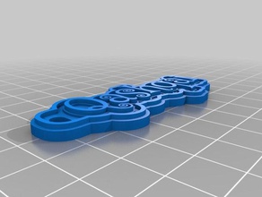 qashqai llavero llaveros personalizado 3d print model - Mito3D