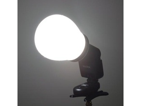 godox tt350 lite globe camera diffuser flash light 3d print model - Mito3D