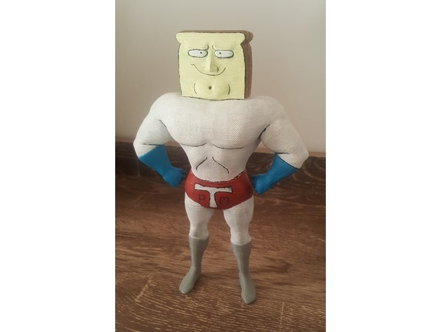 powdered toast man sculptures 3D print model - Mito3D