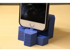iphone hex crystal dock mobile charging 6 3d print model - Mito3D