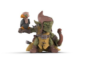 goblin tracker captain toys games boardgame collectible dnd fantasy frostgrave miniature rpg wargame warhammer 3d print model - Mito3D