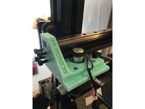 wanhao duplicador d9 eixo atualizado parênteses da esquerda para a direita v7 3d impressora partes polia de desvio criador monoprice maker pro 1 suporte montagem deslizante 9 3d print model - Mito3D