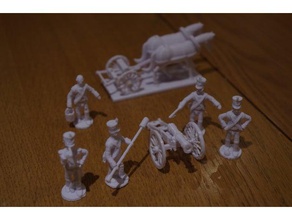 napoleonics parte 18 francese piede artiglieria agile giocattolo gioco accessori 28mm storico soldato mappa 3d print model - Mito3D